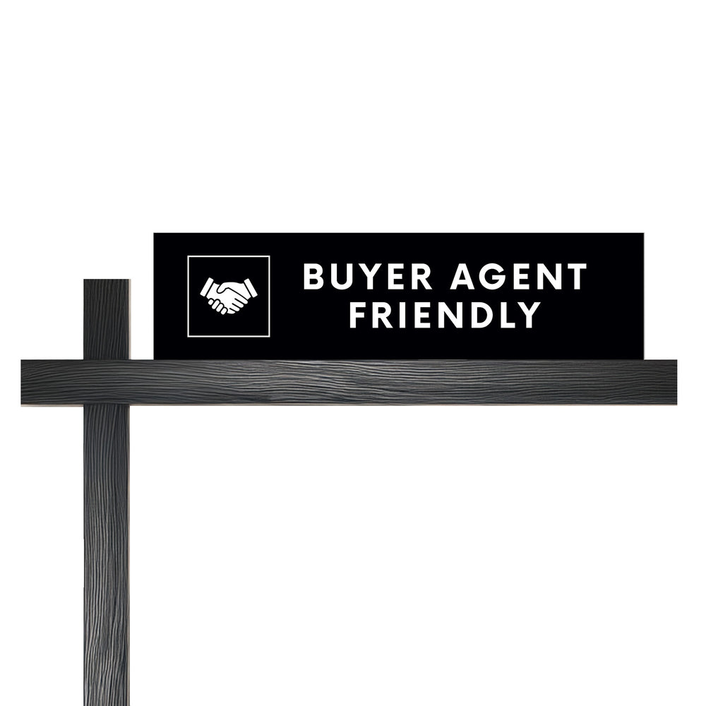 Buyer Agent Friendly Sign Rider | DSR-9 Sign Rider Market Dwellings