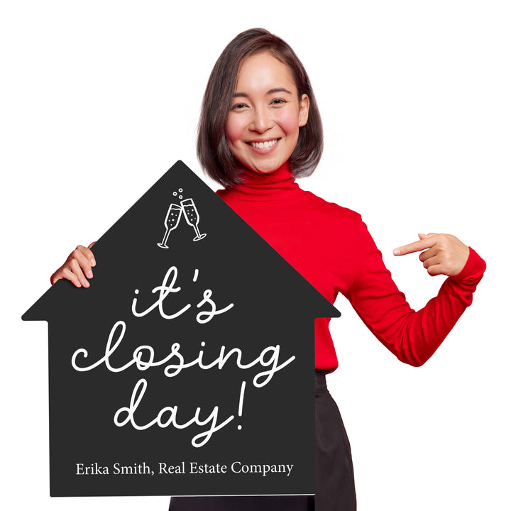 Customizable | Closing Day Real Estate House Sign | Photo Prop | DSY-15-AB House Sign Market Dwellings