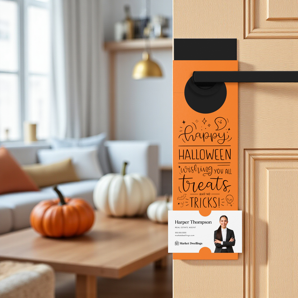 Happy Halloween | Door Hangers | 18-DH001 Holiday Door Hanger Market Dwellings