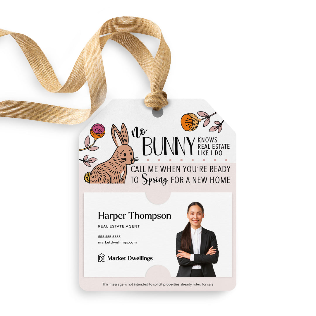 No Bunny Knows Real Estate Like I Do | Gift Tags Gift Tag Market Dwellings