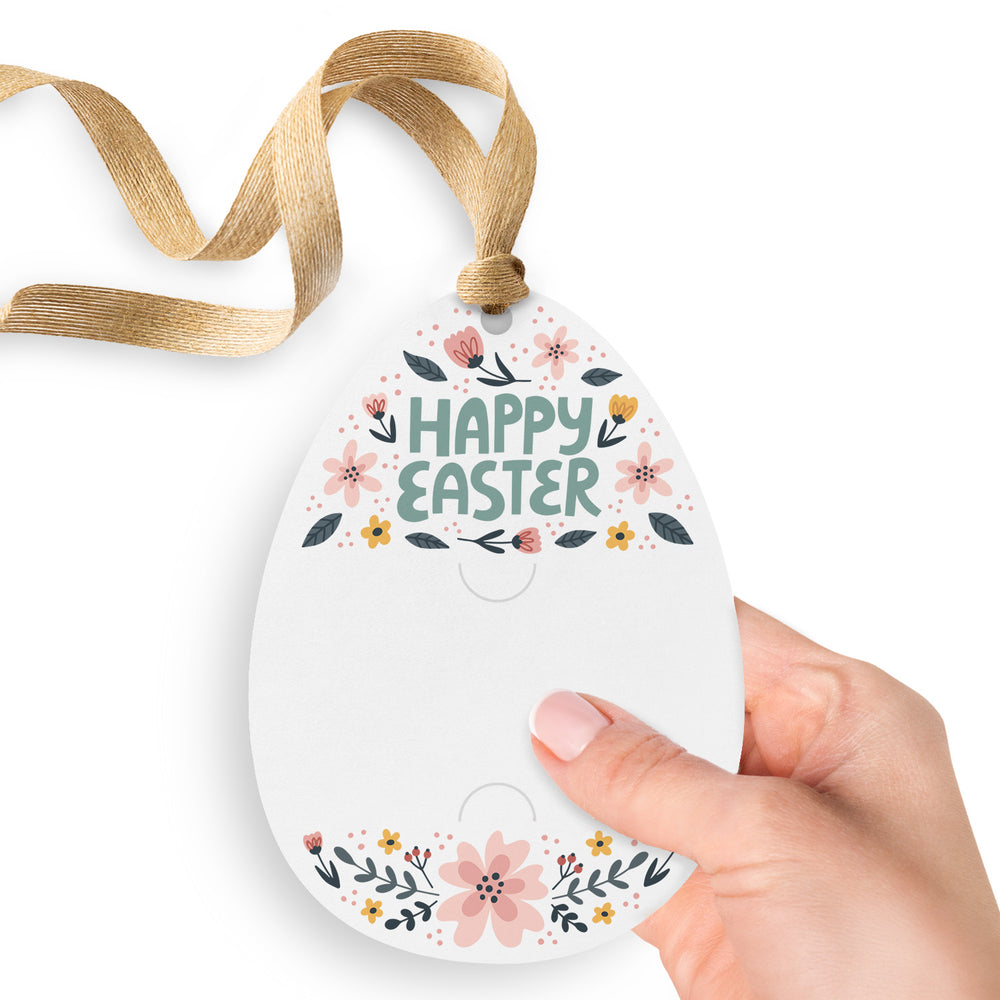 Happy Easter Floral Gift Tags | Spring | Pop By Gift Tags | E5-GT007 Gift Tag Market Dwellings