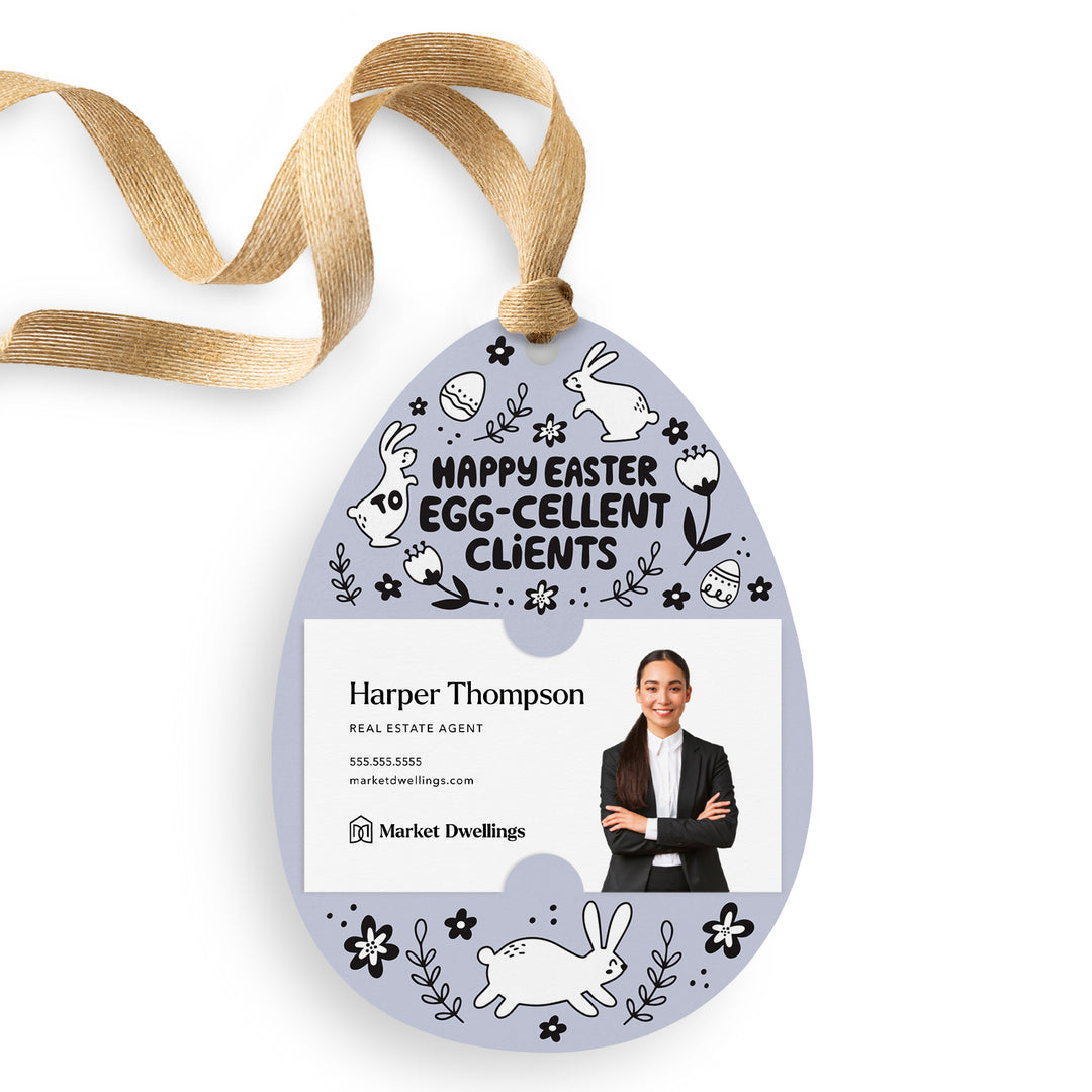 Happy Easter to Egg-cellent Clients | Easter Spring Gift Tags