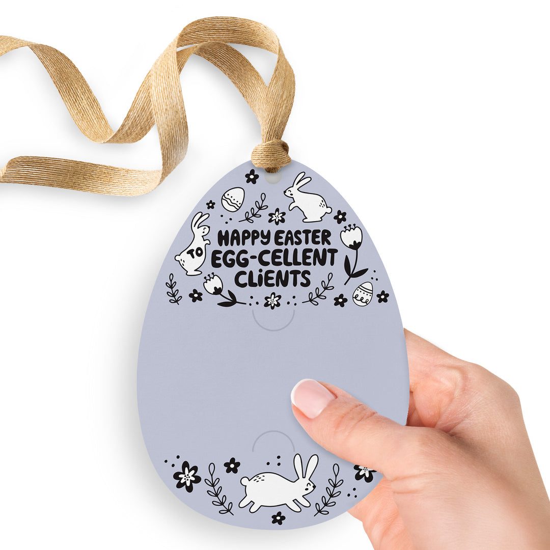 Happy Easter to Egg-cellent Clients | Easter Spring Gift Tags