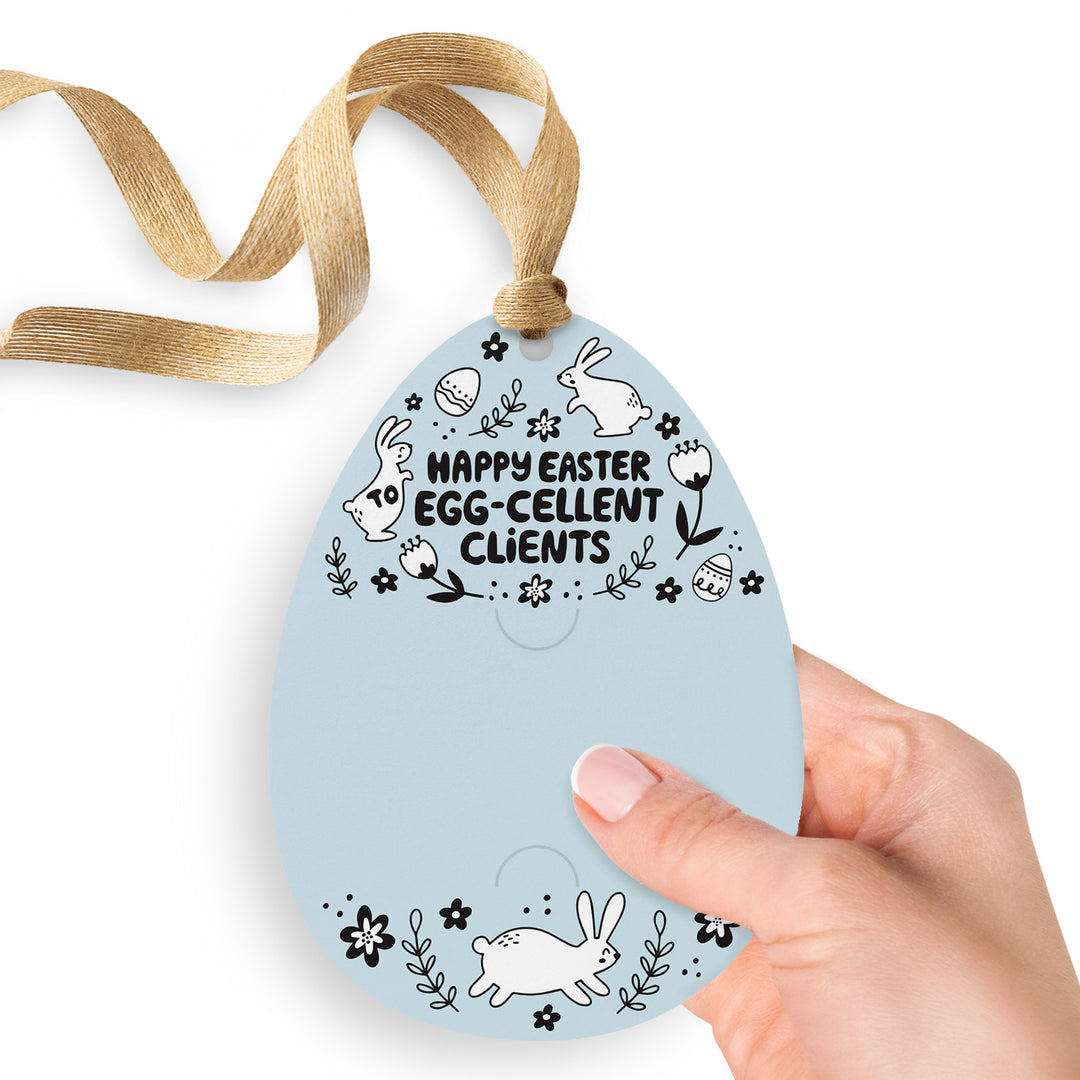 Happy Easter to Egg-cellent Clients | Easter Spring Gift Tags