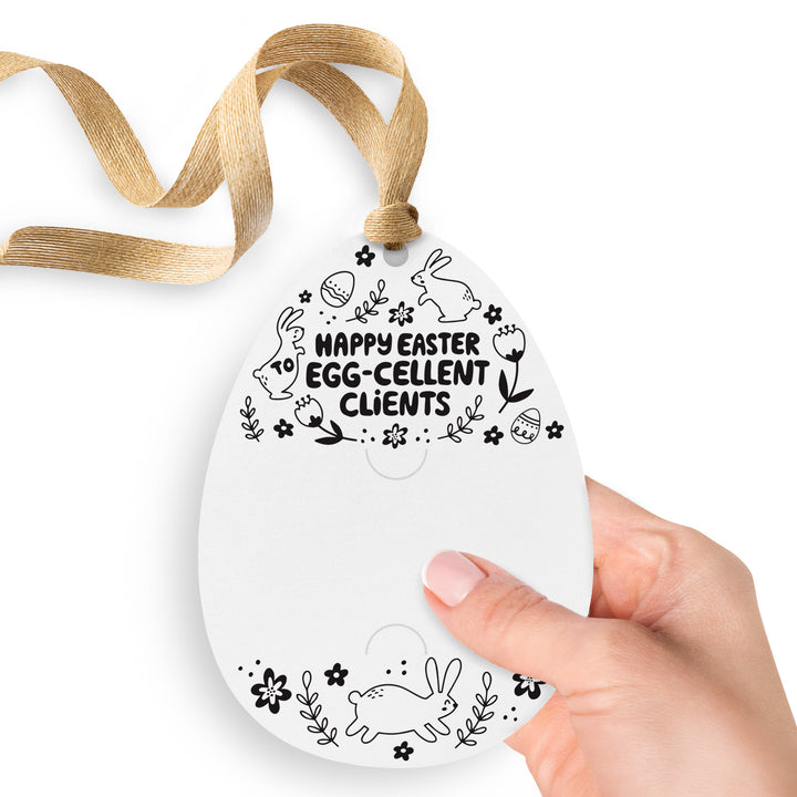 Happy Easter to Egg-cellent Clients | Easter Spring Gift Tags