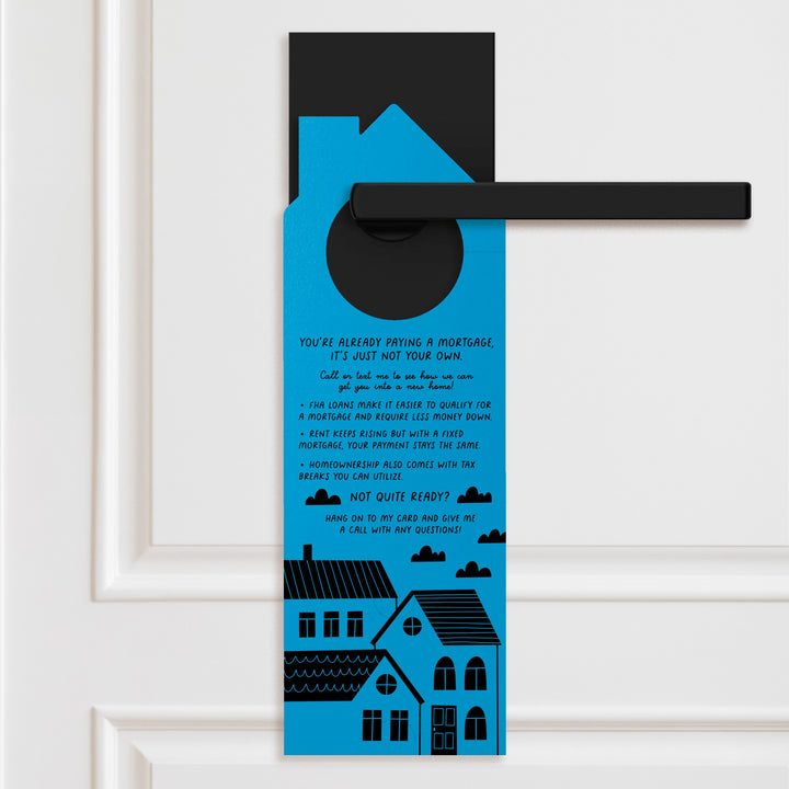 Dear Renting, Let's Break Up Door Hangers Door Hanger Market Dwellings