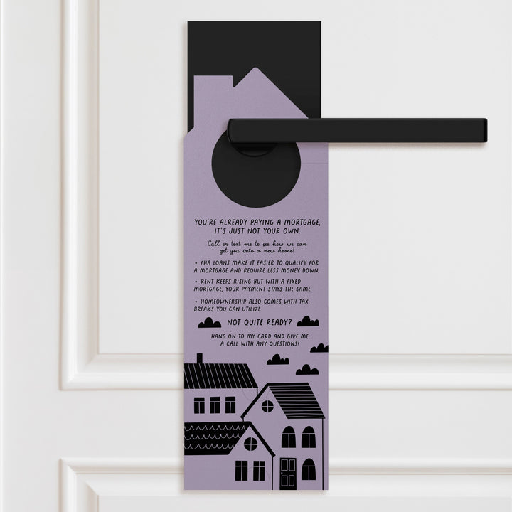 Dear Renting, Let's Break Up Door Hangers Door Hanger Market Dwellings