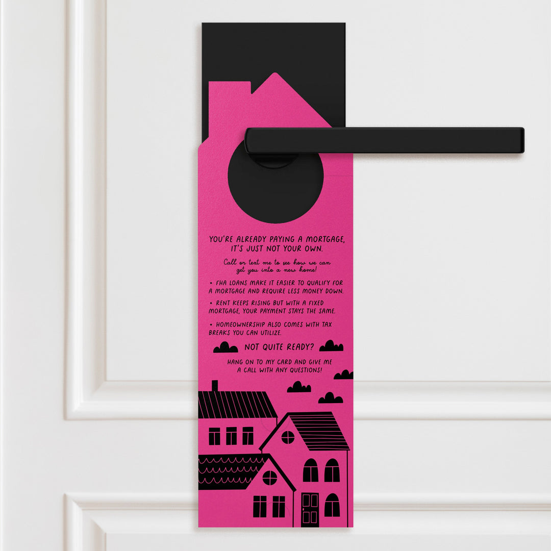 Dear Renting, Let's Break Up Door Hangers Door Hanger Market Dwellings