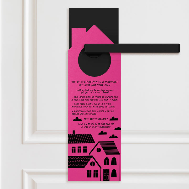 Dear Renting, Let's Break Up Door Hangers Door Hanger Market Dwellings