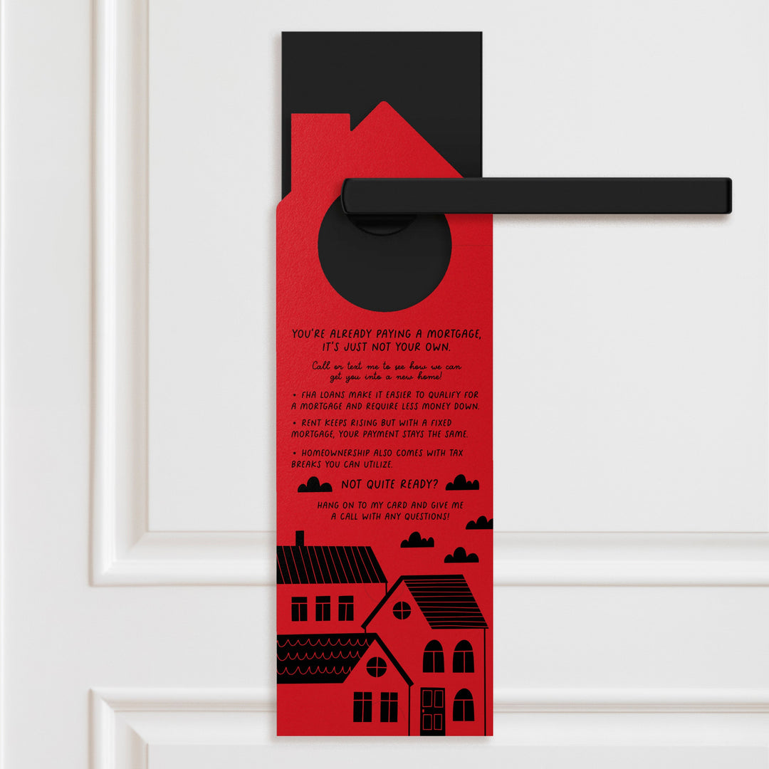 Dear Renting, Let's Break Up Door Hangers Door Hanger Market Dwellings