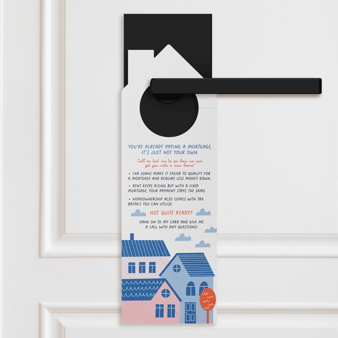 Dear Renting, Let's Break Up. Door Hangers Door Hanger Market Dwellings