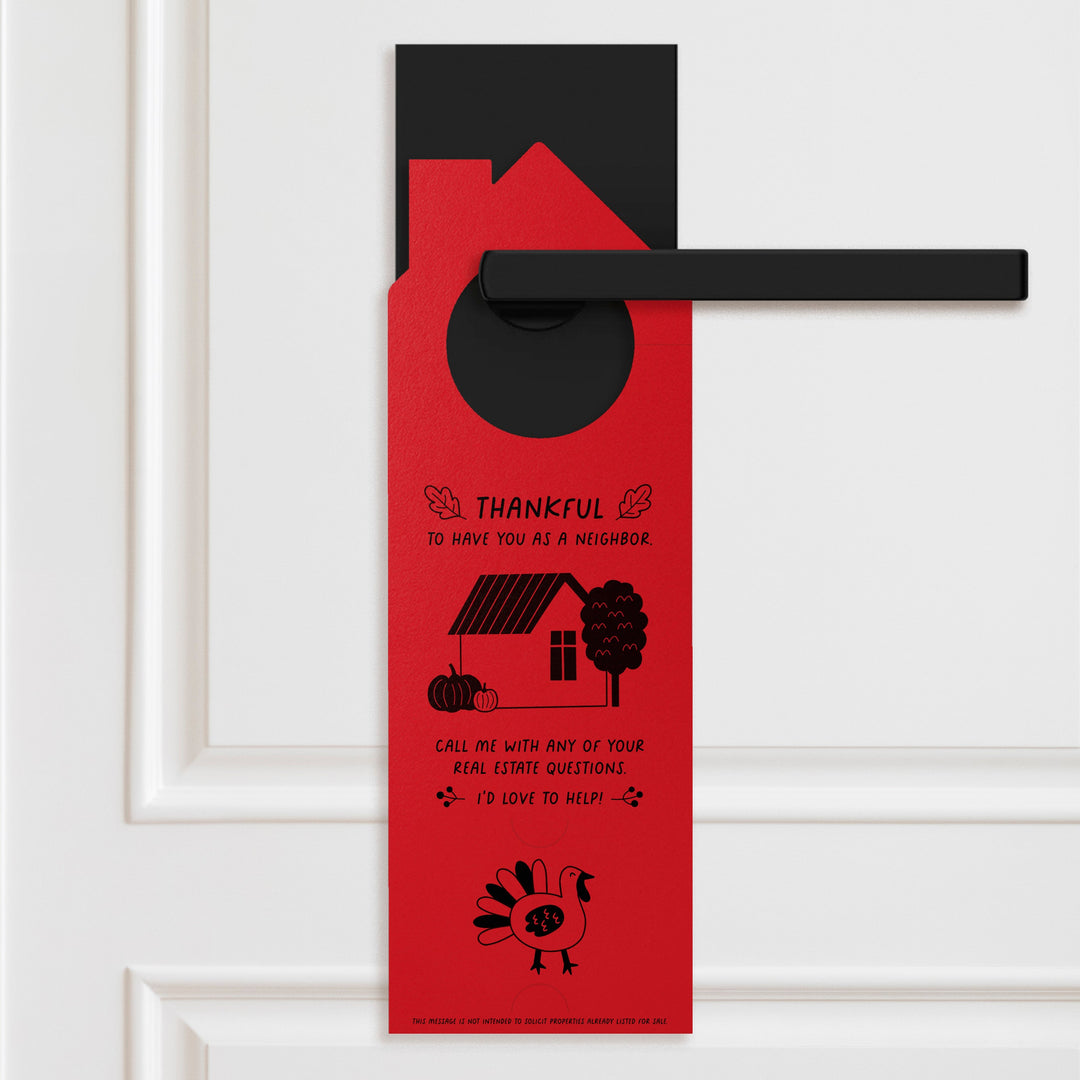 Happy Thanksgiving Neighbor Door Hangers