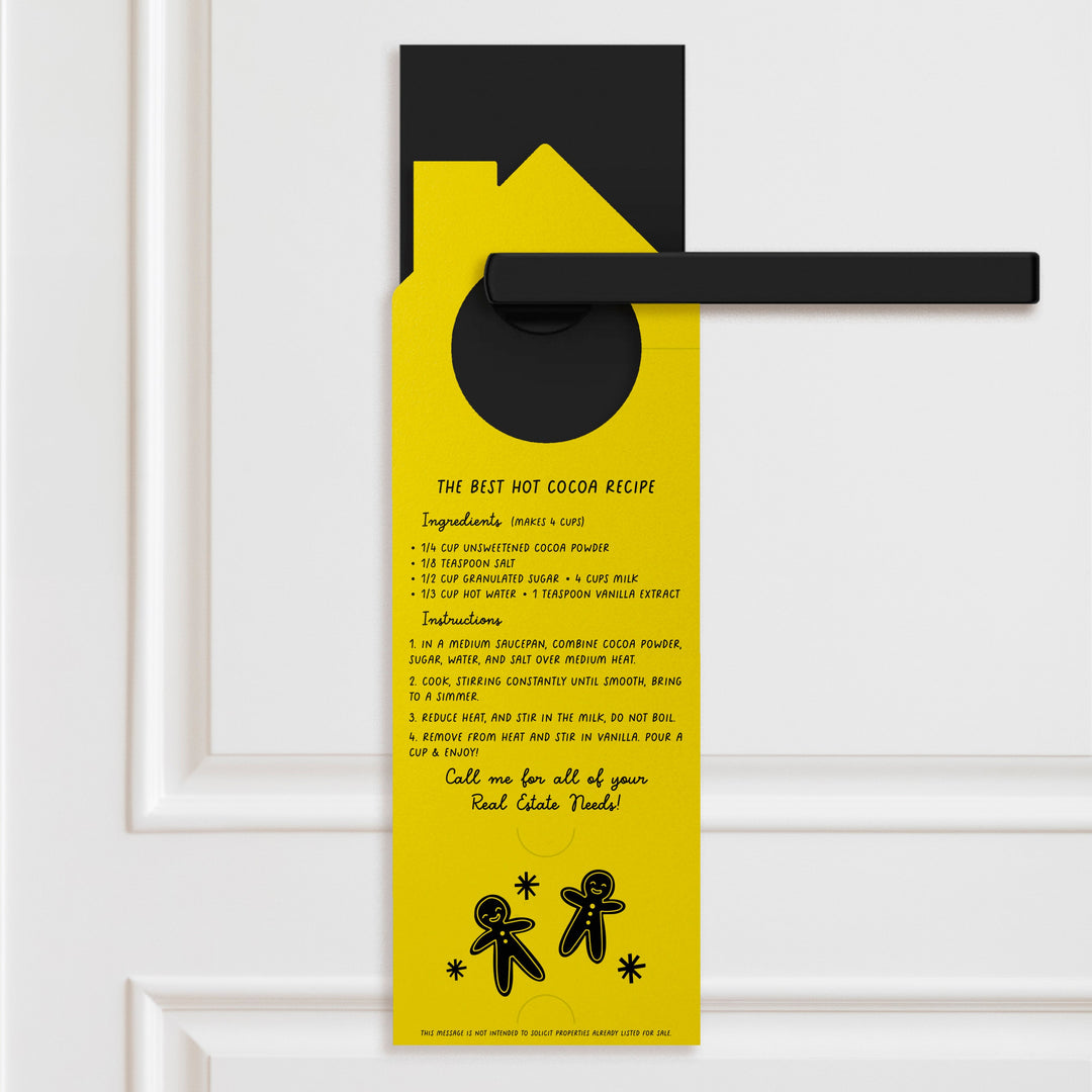 Keep Warm and Drink Cocoa Door Hangers Door Hanger Market Dwellings