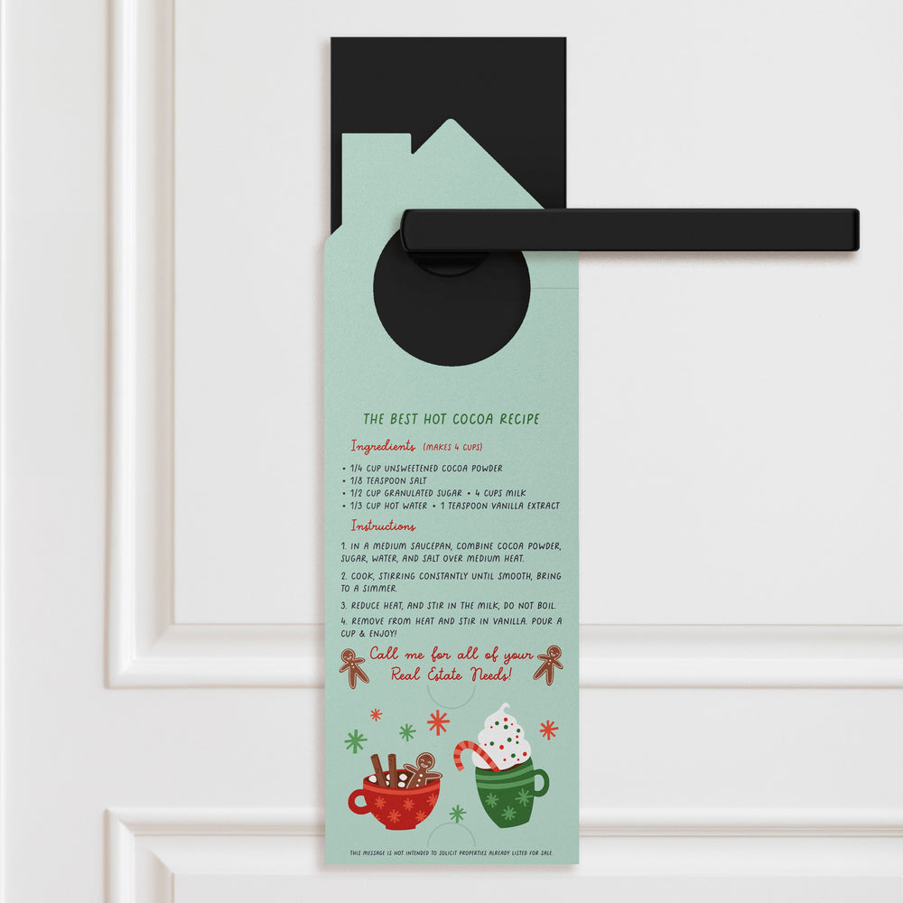 Keep Warm and Drink Cocoa | Christmas Winter Door Hangers | 125-DH002 Door Hanger Market Dwellings   