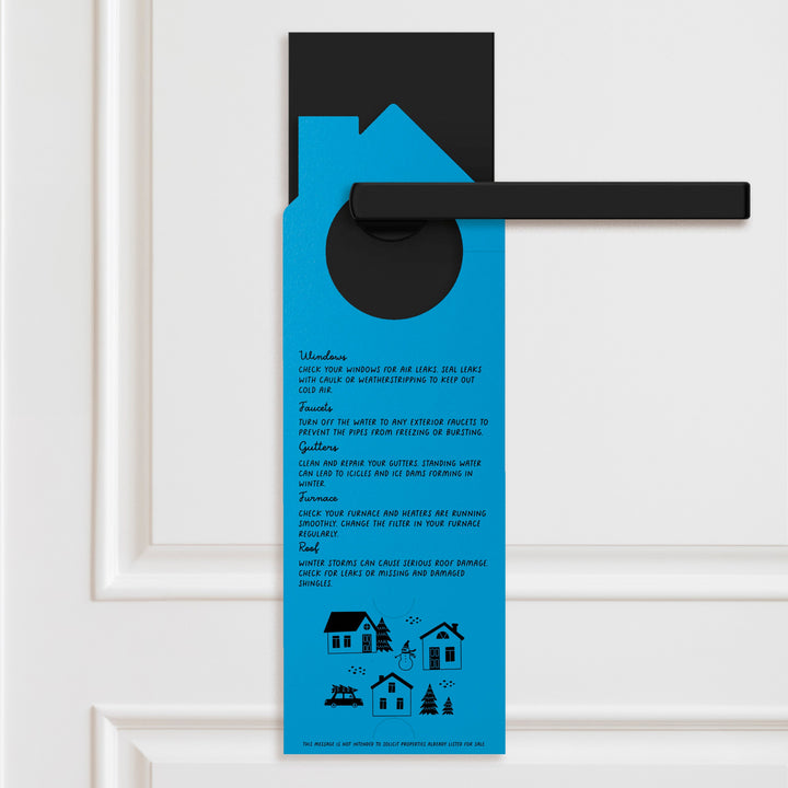 Winter Maintenance Checklist Door Hangers Door Hanger Market Dwellings