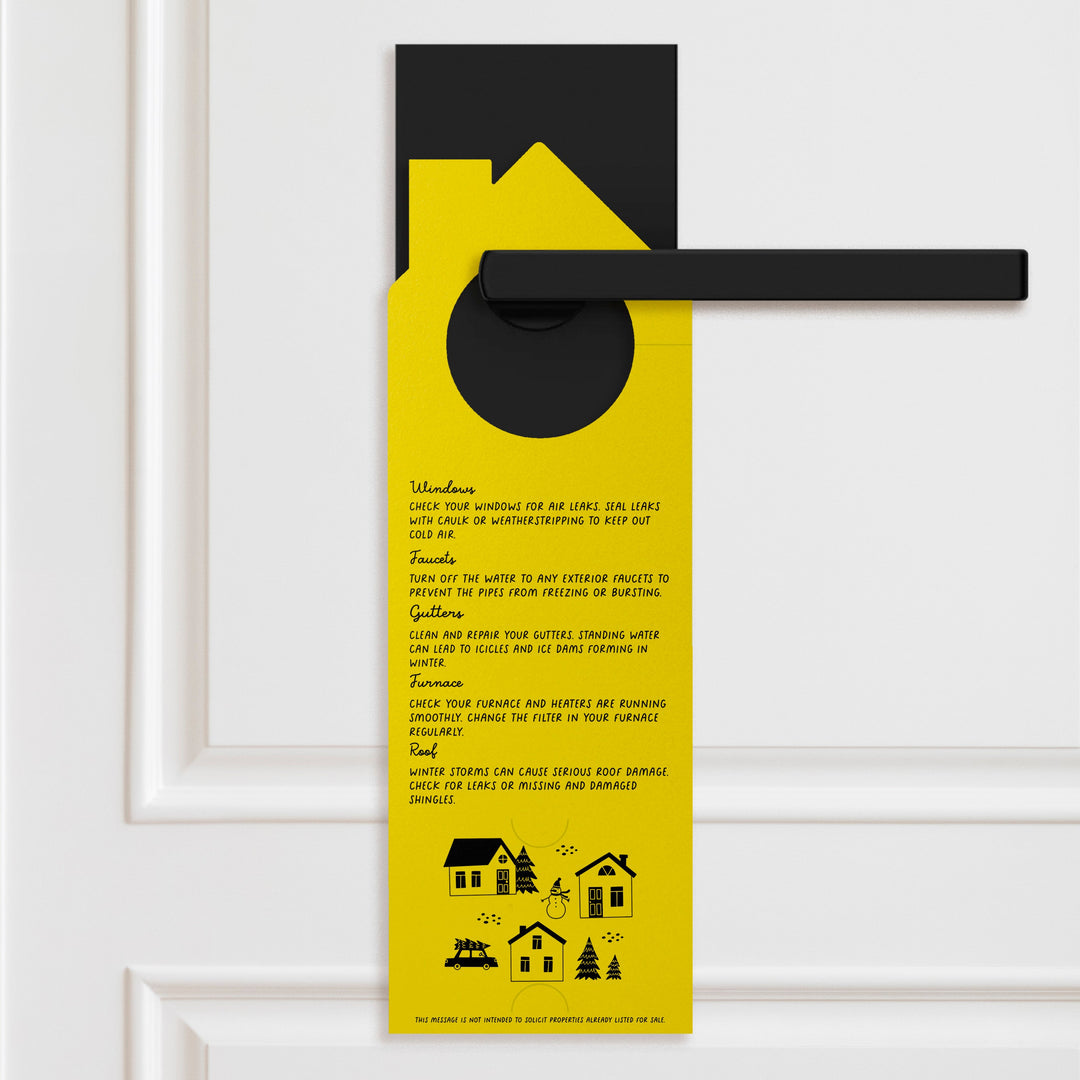 Winter Maintenance Checklist Door Hangers