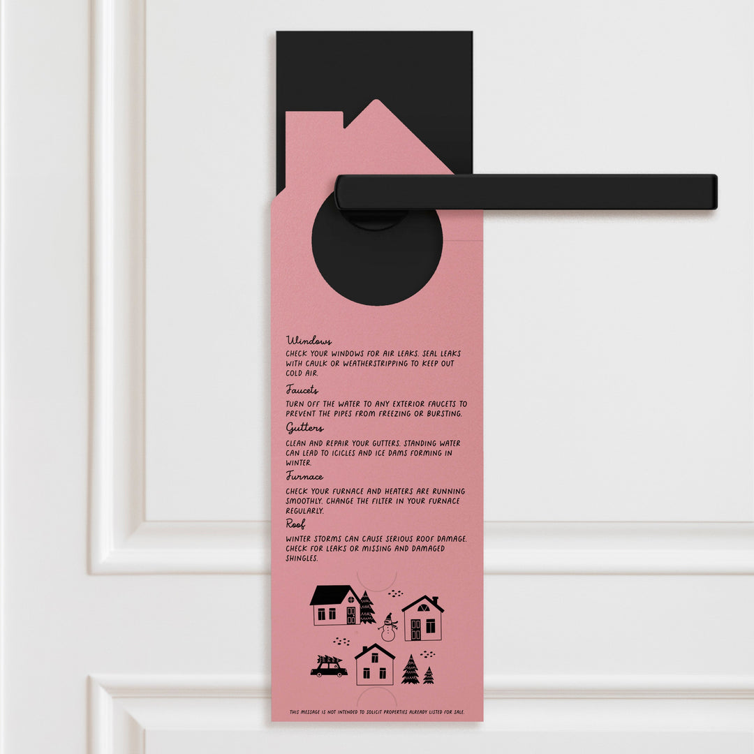 Winter Maintenance Checklist Door Hangers