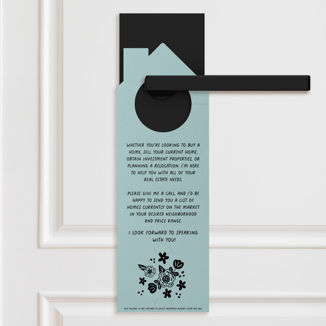 Roses Are Red. Violets Are Blue. I Sold Your Neighbor's House, And I Can Sell Yours Too! Door Hangers