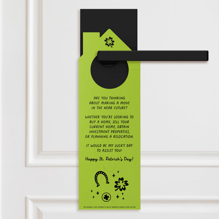 Don't Rely On Luck To Sell Your Home Call Me! Door Hangers