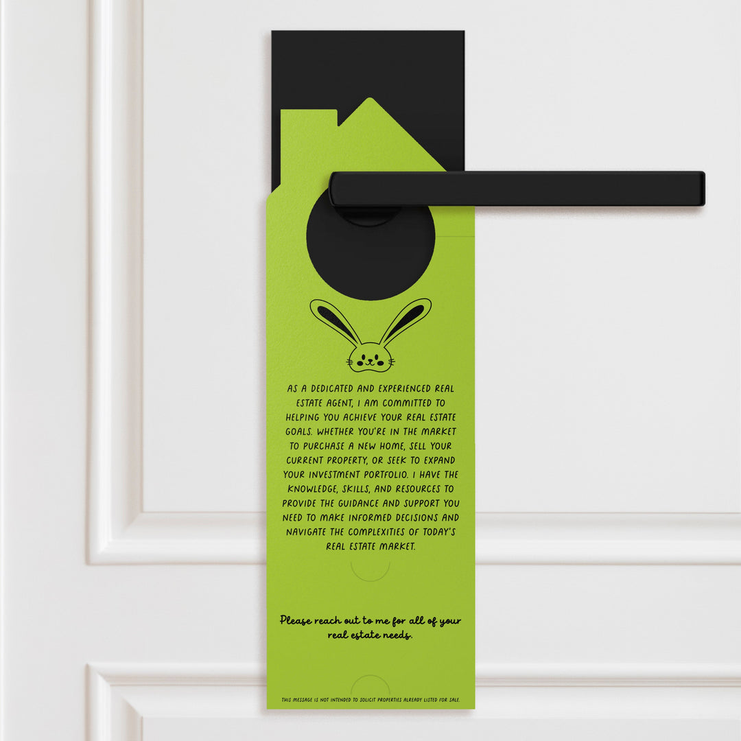 I'm Hoppy To Help You Buy Or Sell Real Estate! Door Hangers Door Hanger Market Dwellings