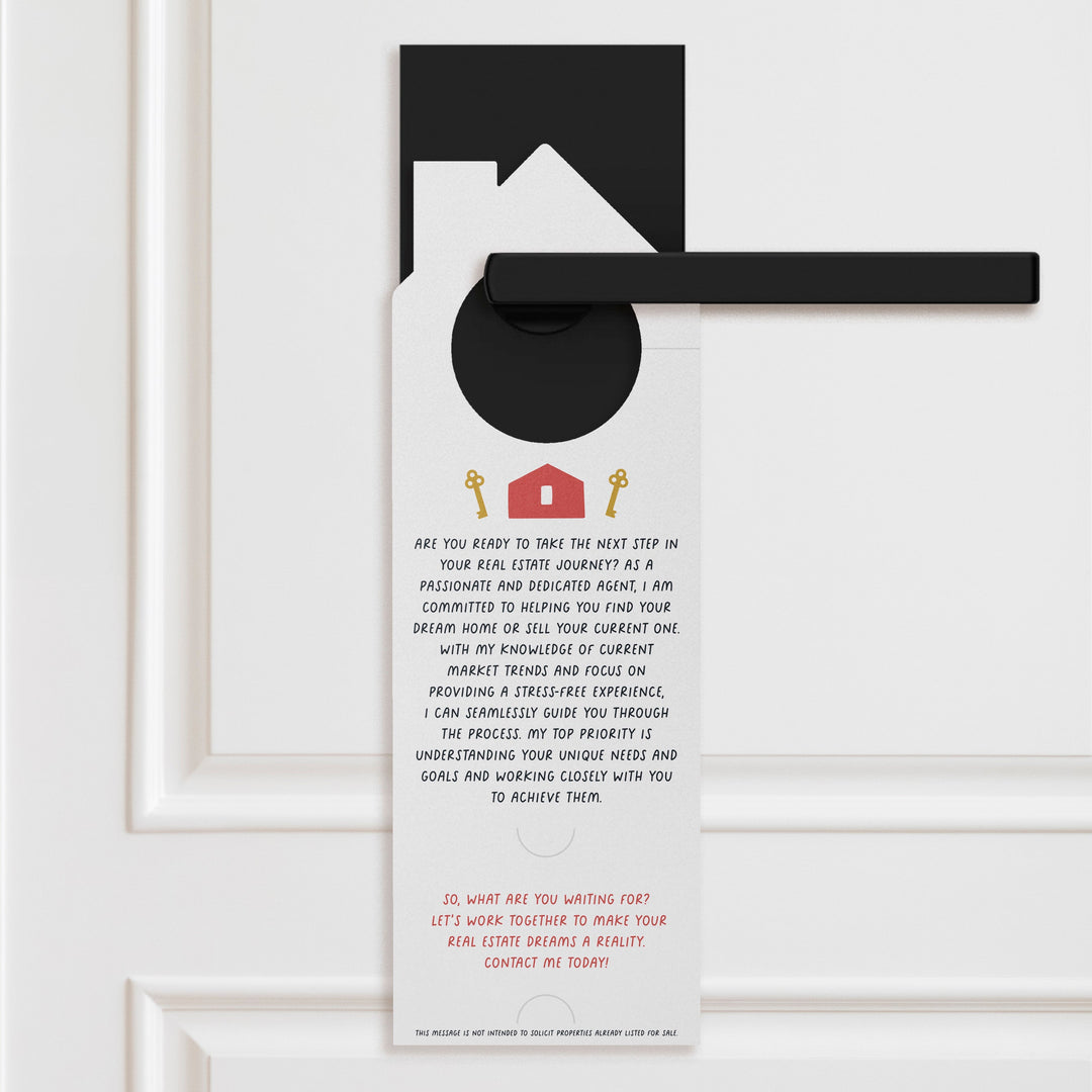 It Would Be A Real Treat To Be Your Real Estate Agent Door Hangers Door Hanger Market Dwellings