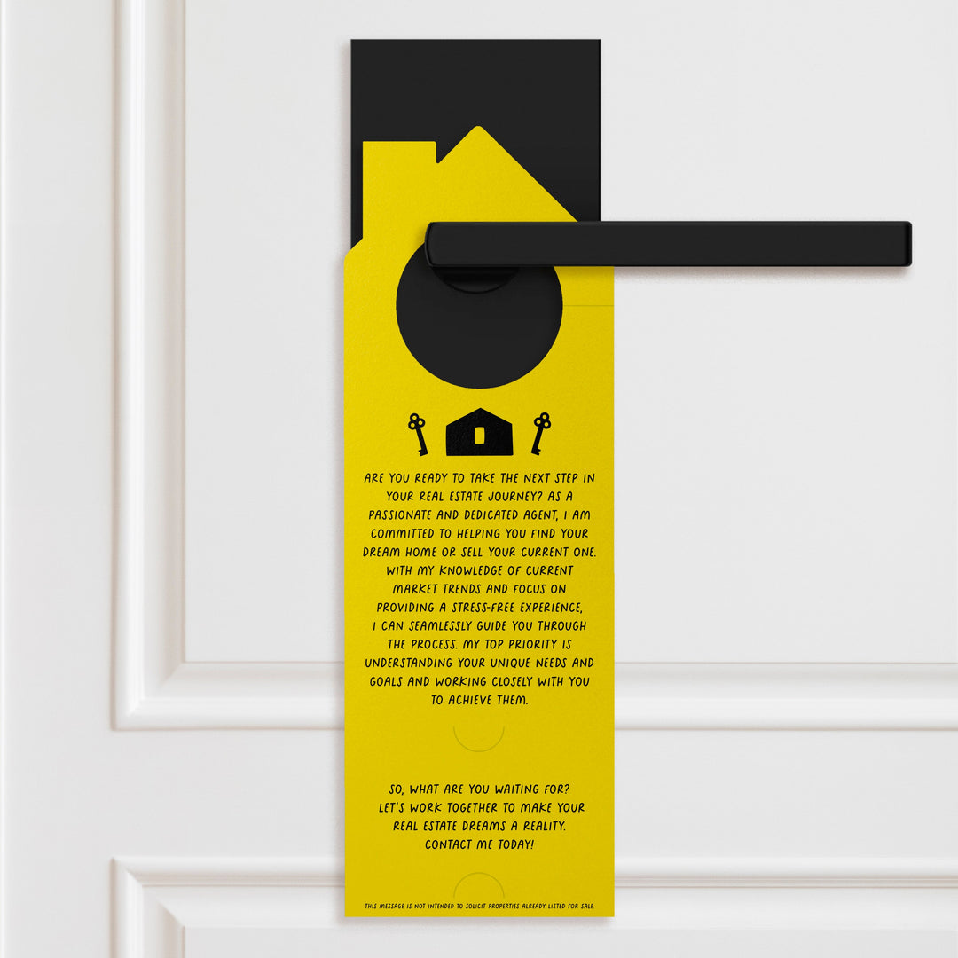 It Would Be A Real Treat To Be Your Real Estate Agent Door Hangers Door Hanger Market Dwellings