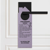 Hello Spring Maintenance Checklist Door Hangers Season Door Hanger Market Dwellings