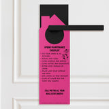 Hello Spring Maintenance Checklist Door Hangers Season Door Hanger Market Dwellings