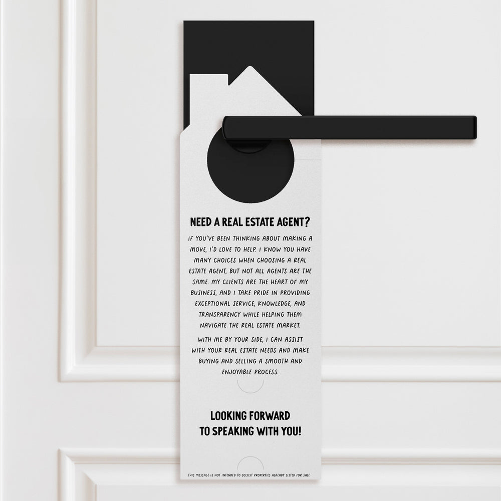 I Can Help You Find A Place To Call Home Door Hangers Door Hanger Market Dwellings