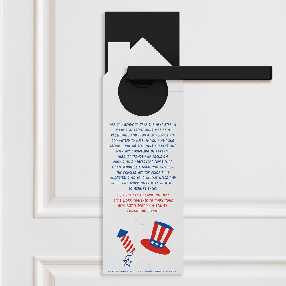 Happy Red, White, & Blue! Door Hangers Door Hanger Market Dwellings