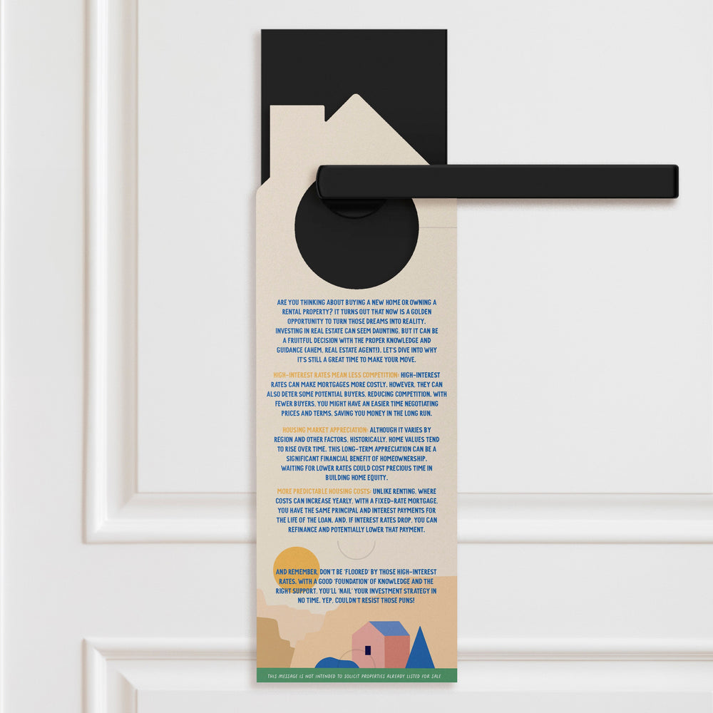 It is still a great time to buy a house | Door Hangers | 290-DH002 Door Hanger Market Dwellings   