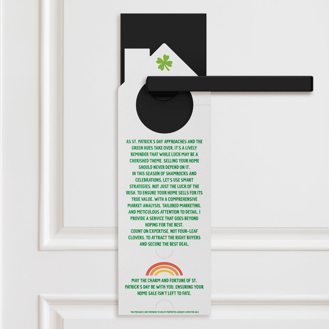 Don't Rely On Luck To Sell Your Home Door Hangers Door Hanger Market Dwellings