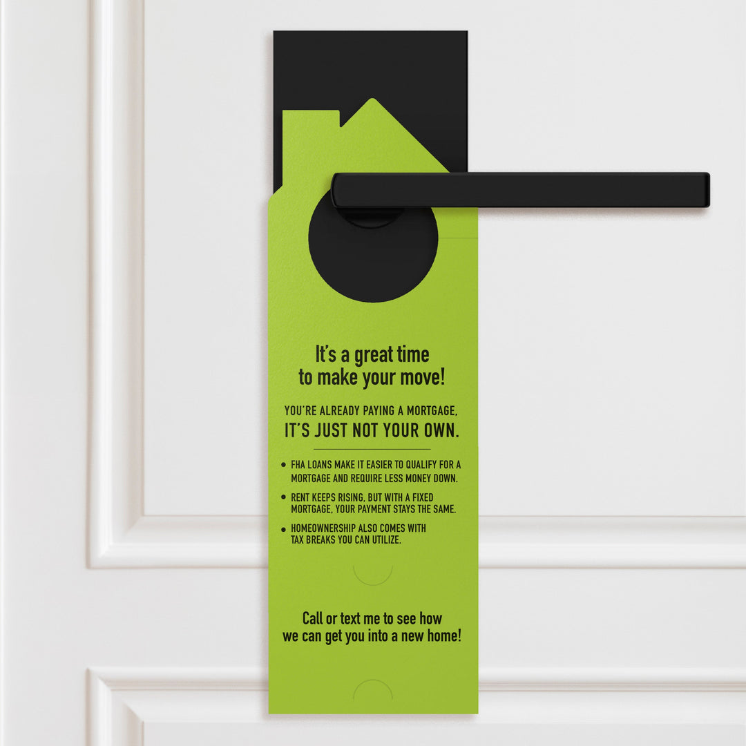 Ready to Quit Renting? Door Hangers Door Hanger Market Dwellings