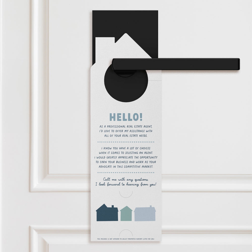 Need a Real Estate Agent? | Real Estate Door Hangers | 76-DH002 Door Hanger Market Dwellings   