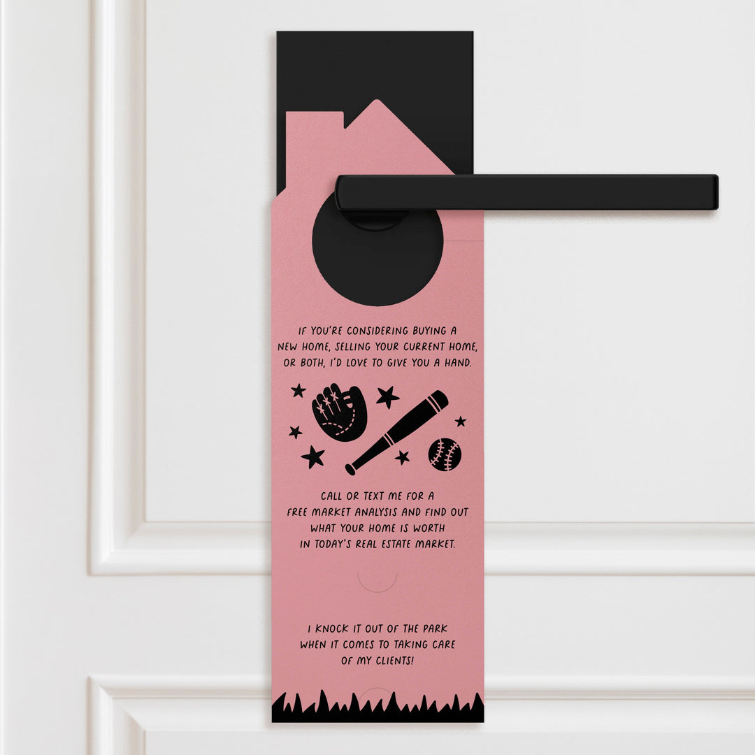 There Is No Base Like Home Door Hangers Door Hanger Market Dwellings