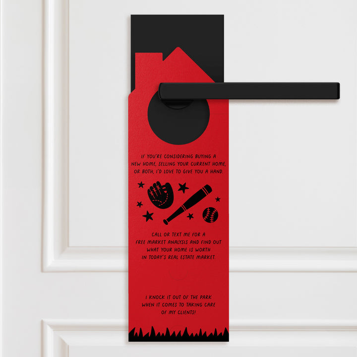 There Is No Base Like Home Door Hangers Door Hanger Market Dwellings