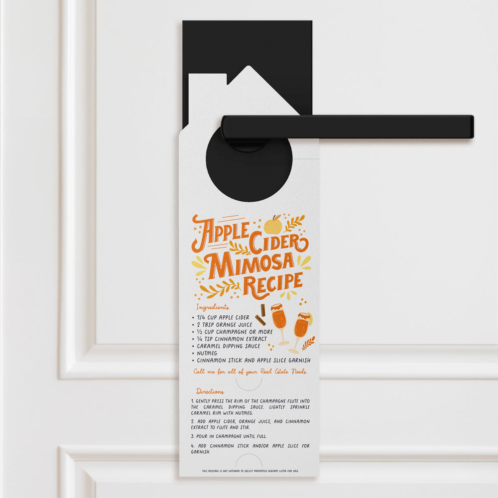 I've Got The In-Cider Information on the Real Estate Market Door Hangers | Fall Recipe | 88-DH002 Door Hanger Market Dwellings   