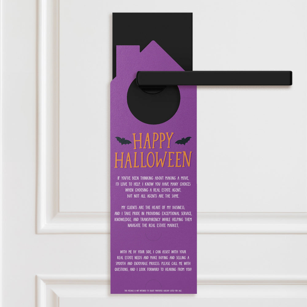 May I Be Frank Door Hangers | Real Estate Halloween | Double Sided | 91-DH002 Door Hanger Market Dwellings   