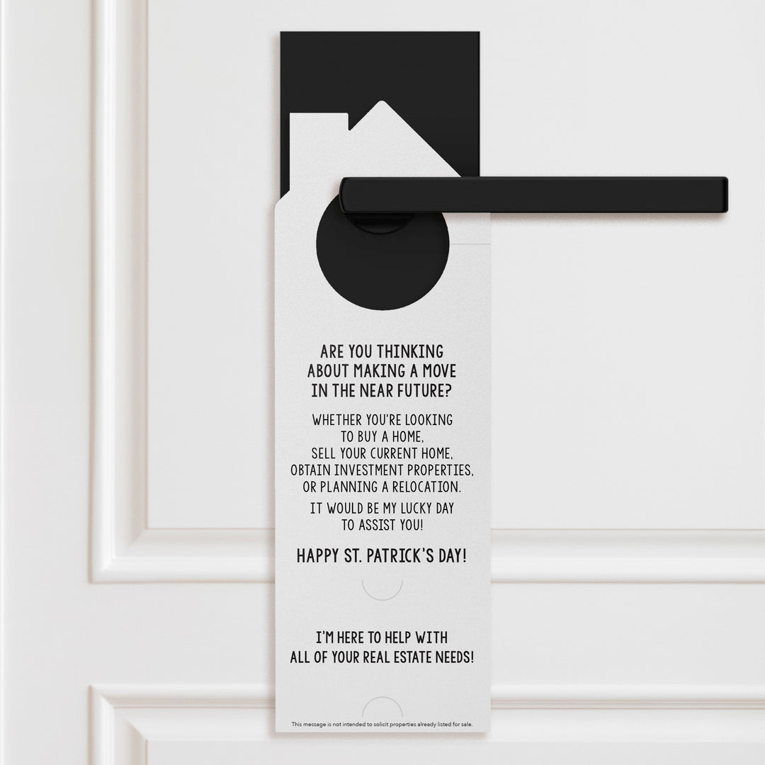 Don't Rely on Luck to Find Your Dream Home Door Hangers Door Hangers