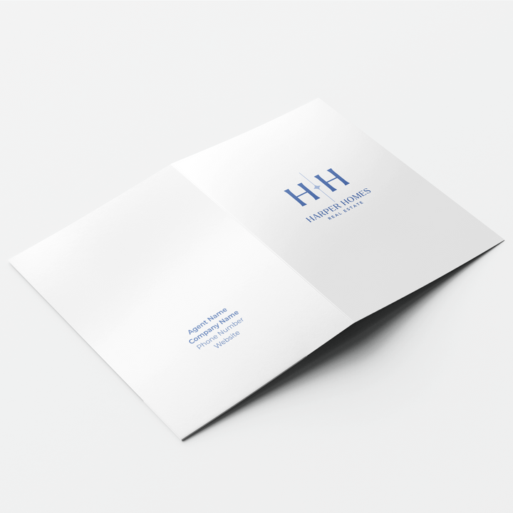 Custom Logo Presentation Folders | PF-1 Folders Market Dwellings   