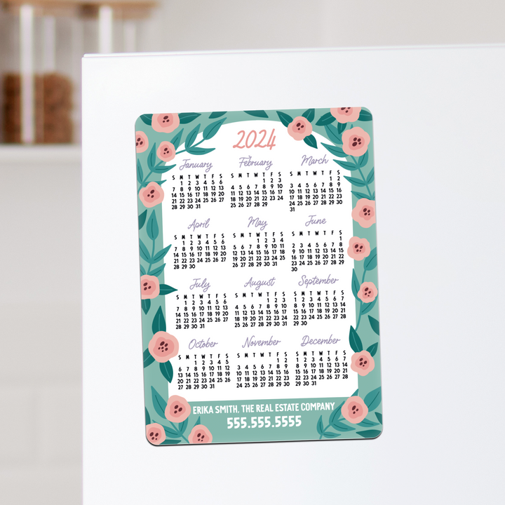 Customizable | 2024 Calendar Refrigerator Magnets | DSM57-12-AB