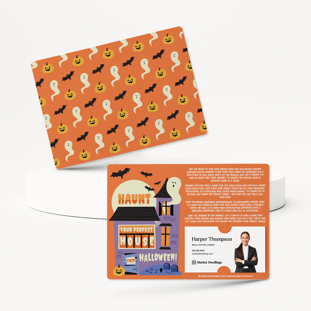 Set of Haunt Your Perfect House This Halloween! | Halloween Mailers | Envelopes Included | M168-M003 Mailer Market Dwellings   