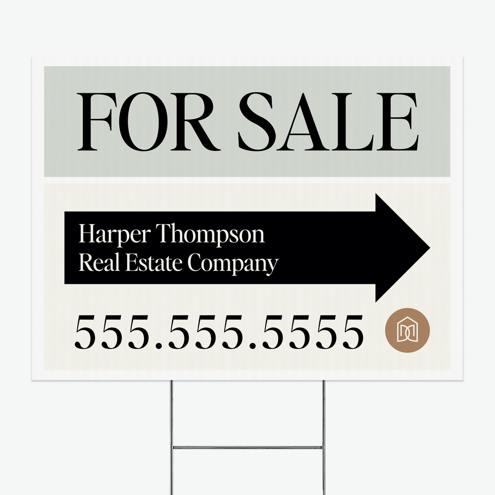 Directional Yard Sign Yard Sign Market Dwellings FOR SALE 1
