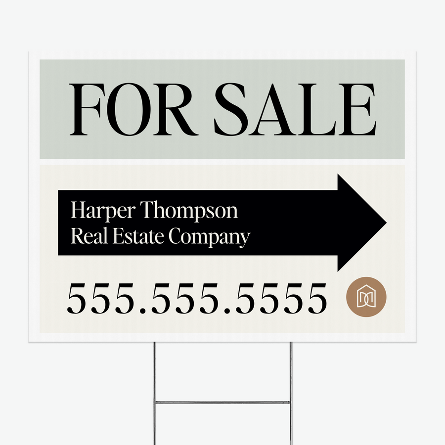 Directional Yard Sign Yard Sign Market Dwellings FOR SALE 1