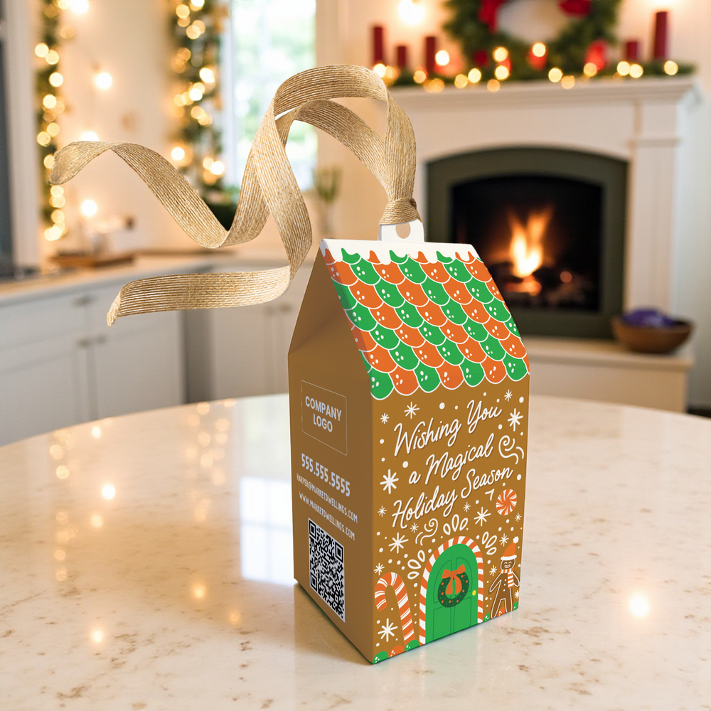 Gingerbread House Wishing You A Magical Holiday Season Pop By Box | Real Estate | 23-BX1 Holiday Pop By Box Market Dwellings