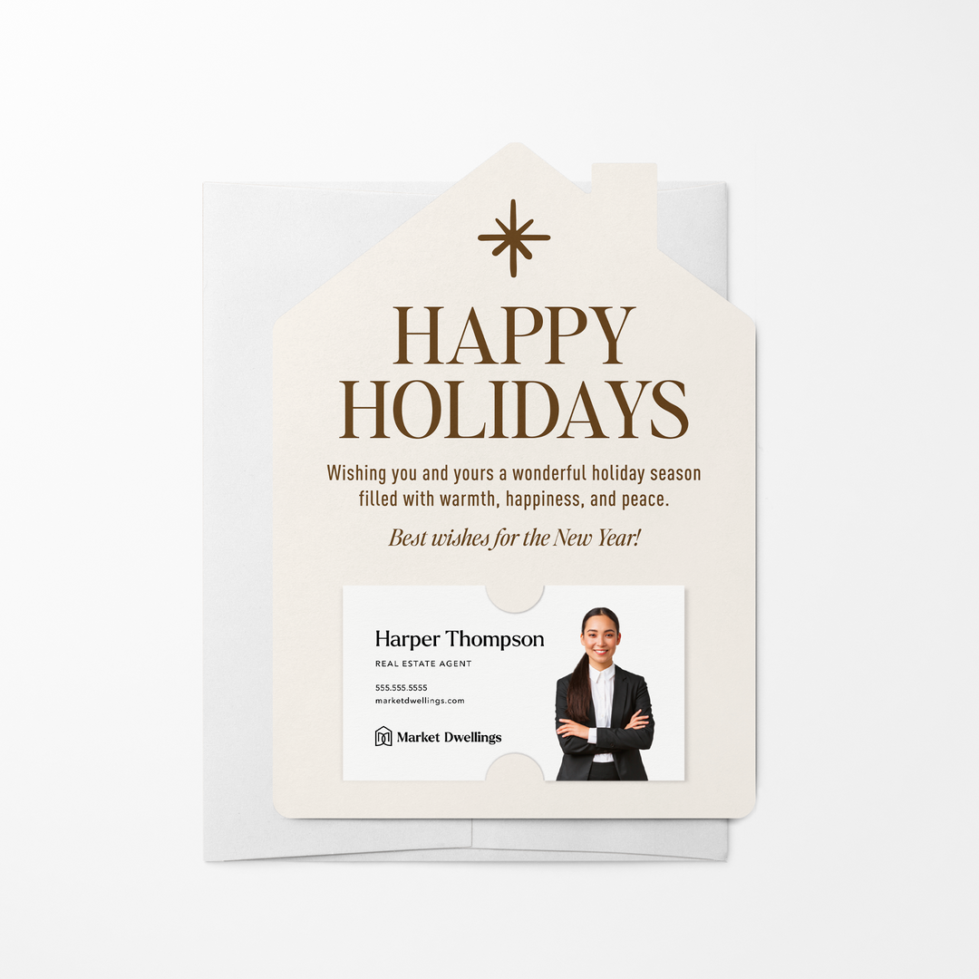 Set of Happy Holidays | Christmas Mailers | Envelopes Included Mailer Market Dwellings