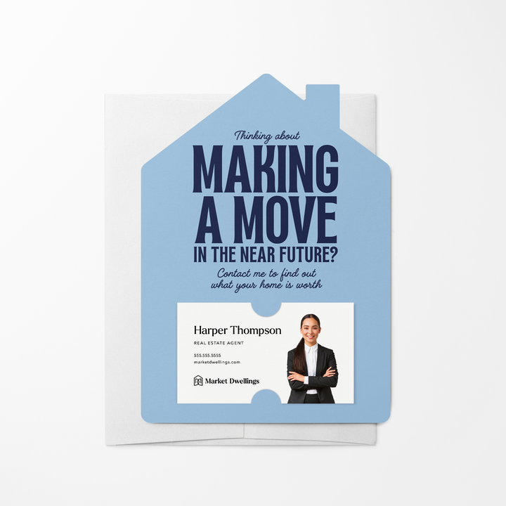 Set of Making a Move Real Estate Mailers | Envelopes Included Mailer Market Dwellings