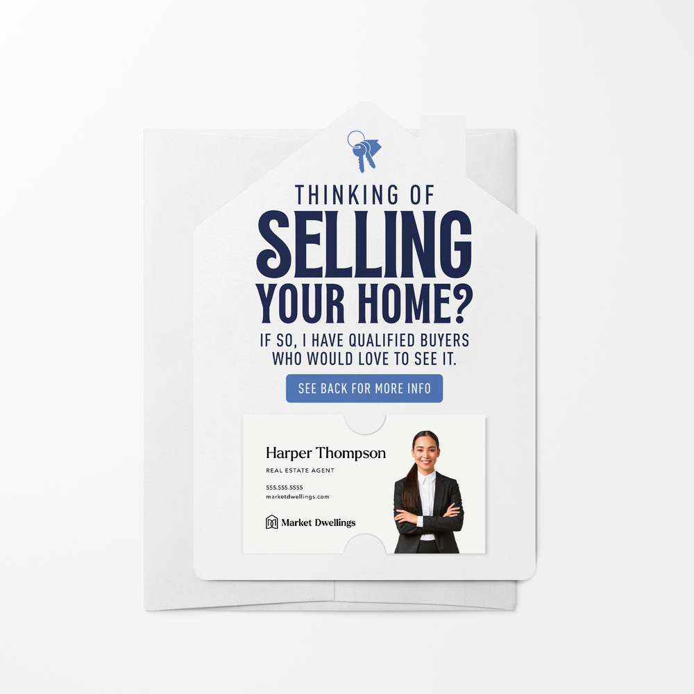 Thinking Of Selling Your Home | Real Estate Mailers with Envelopes Mailer Market Dwellings