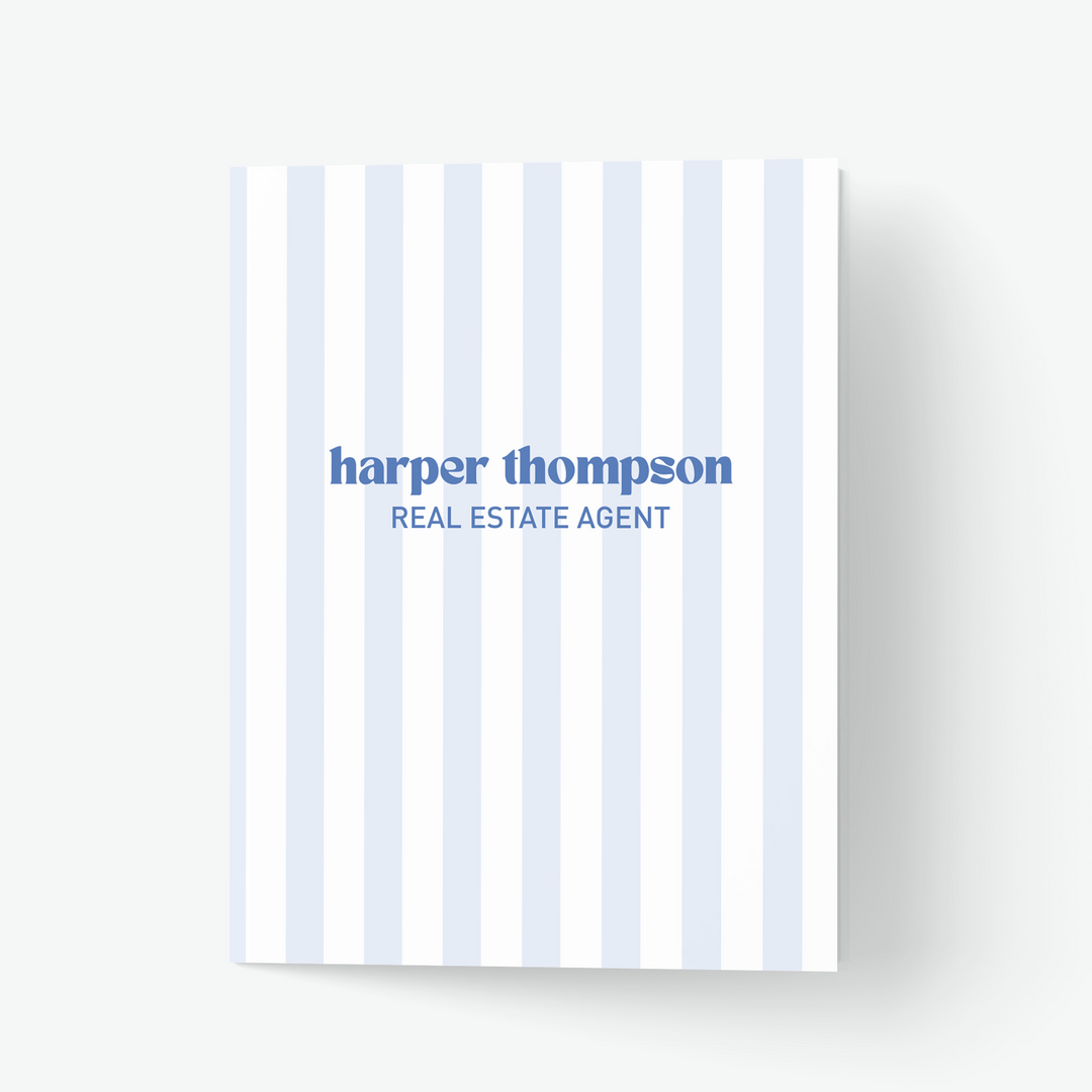Striped Presentation Folders Folders Market Dwellings