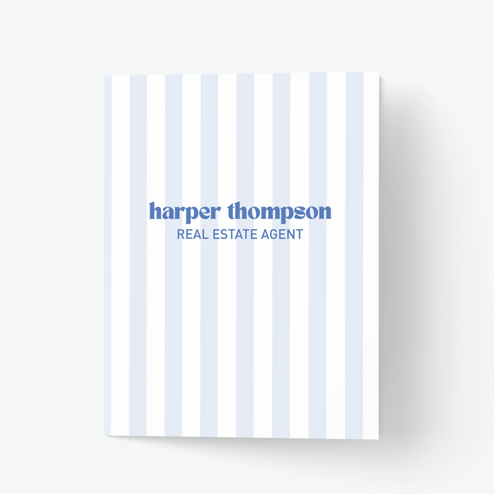 Striped Presentation Folders Folders Market Dwellings